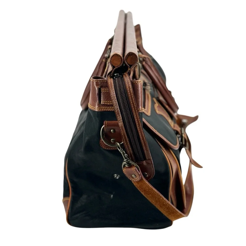 Charm Collection Large‎ Leather Suitcase Tote Bag Shoulder Straps  (26